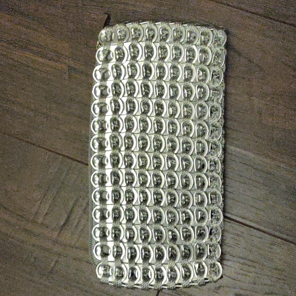 Escama Studios Small Soda Tab Bag Silver Handmade Clutch